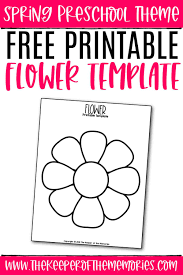 Sunflower petals template paper craft. Free Printable Flower Template The Keeper Of The Memories