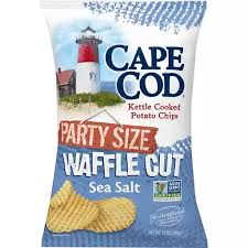 Potatoes, vegetable oil (contains one or more of the following: Cape Cod Potato Chip Kettle Cooked Waffle Cut Sea Salt Party Size Buehler S