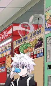Maybe you would like to learn more about one of these? Killua Drinking Soda Hunter Anime Anime Background Killua In 2021 Hunter Anime Killua Wallpaper Hxh Wallpaper