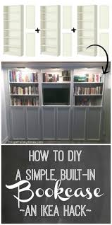 Product details with a dimmable led light panel you can adapt your lighting to different activities. How To Make A Diy Wall To Wall Ikea Built In Bookcase A Billy Bookshelf Hack Frugal Family Times