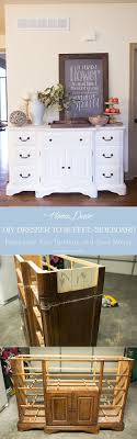 Dresser To Buffet Sideboard Dresser To Buffet Furniture Diy Diy Furniture