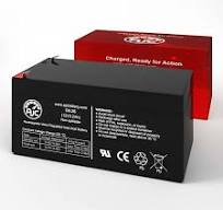 HKbil 6FM2.3 12V 3.2Ah Sealed Lead Acid Battery - This Is an AJC Brand  Replacement