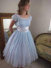 Prom Dress 1950s Emma Domb Vintage Prom Dress Baby Blue Etsy Prom Dresses Vintage Gorgeous Prom Dresses Baby Blue Prom Dresses