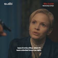 Miss Scarlet can talk her way out of any hostage situation... just about!,  This series of Miss Scarlet comes to an explosive conclusion tonight at 9pm 