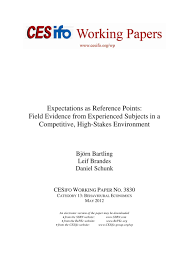 These targets are rated as 1, 2 and 3. Expectations As Reference Points Field Evidence From Experienced Subjects In A Competitive High Stakes Environment Publication Cesifo