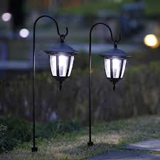 Maggift 34 Inch Hanging Solar Lights Dual Use Shepherd Hook Lights With 2 Shepherd Hooks Outdoor Solar Coach Lights 2 Pack Amazon Com
