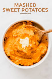 Vegan Mashed Sweet Potatoes Vegan Mashed Sweet Potatoes Sweet Potato Recipes Mashed Mashed Sweet Potatoes