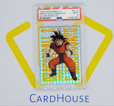 Dragon ball z artbox series 3 prism insert card g5 1999 nm. Psa 9 Mint Goku Prizm Silver Holo Set 1999 Dragonball Z
