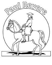 Paul revere and two other riders received news of the british march and set out to warn the colonists that the british regulars were marching, and more importantly warn samuel adams and john hancock that british troops were coming to arrest them. Paul Revere Free Printable Coloring Pages For Girls And Boys
