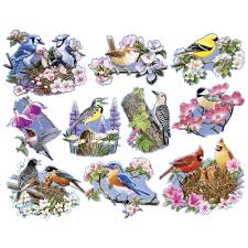 Online jigsaw puzzles have never been more exciting! Birds Blossoms 300 Large Piece Shaped Mini Jigsaw Puzzles Bits And Pieces