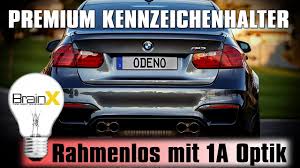Rahmenlose Kennzeichenhalter Mit Power Klett Montage Und Test Nummernschild Wechseln Youtube