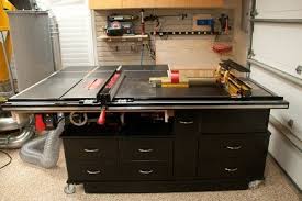 Sawstop And Router Cabinet Infeed Table Outfeed Table Project Woodworking Router Table Router Woodworking Woodworking Shop