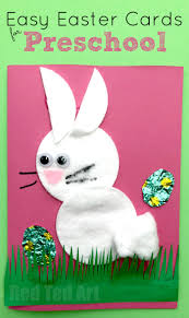 9 fun easter activities for toddlers. Cotton Wool Bunny Card For Preschool Red Ted Art Make Crafting With Kids Easy Fun