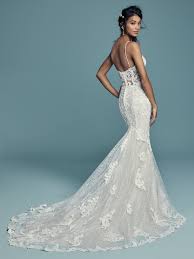 Tuscany Lynette 8ms794mc Maggie Sottero Available At Lulu S Bridal Boutique Wedding Dresses Kleinfeld Spaghetti Strap Wedding Dress Sheer Wedding Dress