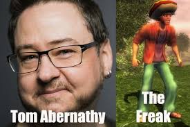 Fun fact: The Freak was actually voiced by DAH 2's writer, Tom Abernathy.  They forgot to cast someone for the role so Tom decided to step in and  voice the character. :