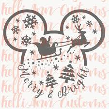 Merry And Bright Digital Download Disney Happy Holidays Svg Etsy In 2020 Disney Christmas Shirts Disney Christmas Christmas Svg