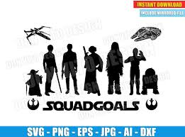 Download Star Wars Jedi Squadgoals Svg Dxf Png Disney Rebels Yoda Cut Files