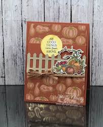 I then cut it out. Make Realistic Fall Greeting Cards With The Stampin Up Autumn Goodness