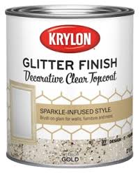 But, it, like the rest of the old part of the house, was wallpapered to the brim. Glitter Finish Krylon