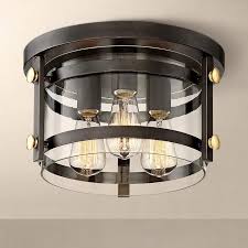 Eagleton 13 1 2 Wide Oil Rubbed Bronze Ceiling Light 1g439 Lamps Plus Bronze Ceiling Lights Ceiling Lights Oil Rubbed Bronze Light Fixtures
