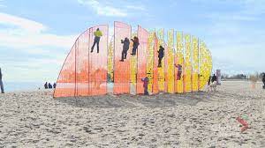 It curls the shore from ashbridges park to kew beach with a boardwalk running alongside the entire way. Winter Stations 2020 Installed Along Woodbine Beach Watch News Videos Online