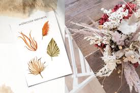 Browse our website to find what you are looking for. Savanna Dried Flowers And Leaves Watercolor By Marina Ermakova Thehungryjpeg Com