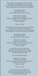 Britt Nicole The Sun Is Rising Christian Song Lyrics Christian Songs Britt Nicole