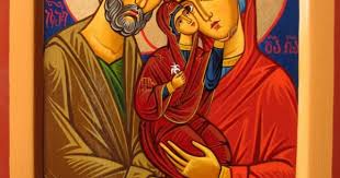 St Anna St Joachim Holding Mary By Tamara Rigishvili Com Imagens Religiao Sagrada Santos