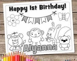 Learn the different colors for kids from coloring in different objects, to different earthly elements with their respective colors in a fun coloring. 6 Baby First Tv Coloring Pages Printable Color Crew Birthday Baby First Tv Birthday Personalized Baby First Tv Birthday Coloring Pages First Birthday Games