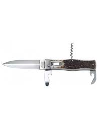 Dedicated to lovers of hunting. Automatic Knife Mikov Predator 4 Pieces Naturalautomatic Steel 100 Mm Handle Antler Natural