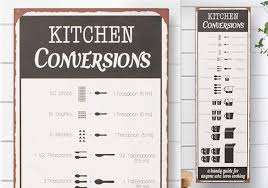 large metal kitchen conversion chart we heart decor