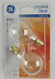 Designed for easy use in ceiling fans. New 2 Pack Ge 40w Crystal Clear A15 Ceiling Fan Light Bulbs W Intermediate Base Ebay