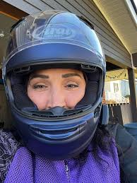 My beautiful wife's very first time riding a motorcycle.