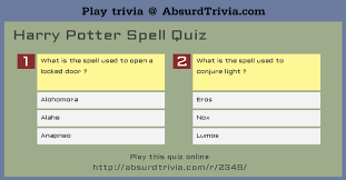 Harry Potter Spell Quiz