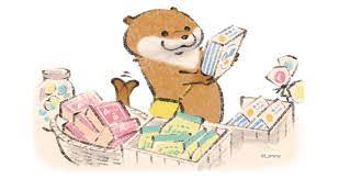 可愛い嘘のカワウソ グッズ情報 グレイパーカーサービス カワウソ カワウソ イラスト かわいい動物の赤ちゃん