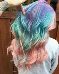 Ombre Vikerkaarevarvid Lahedamad Juuste Varvitrendid 2019 Aastal Trendikad Rainbow Hair Color Hair Color Pastel Mermaid Hair Color