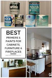 Best Primers Paints For Cabinets Furniture Fireplaces The Striped House Painting Cabinets Painting Kitchen Cabinets Paint Primer