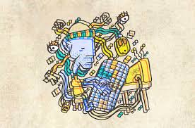 Salah satunya adalah gaya representatif yang berati …. Wallpaper Ilustrasi Latar Belakang Yang Sederhana Karya Seni Teks Surealis Gambar Kartun Desain Grafis Pola Seni Daerah Bahan Desain Garis Rekreasi 1920x1269 Px Karakter Fiksi Fon Produk Seni Grafis Visual Arts