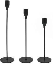 112m consumers helped this year. Amazon Com Willgail Set Of 3 Matte Black Candle Holders For Taper Candles Modern Decorative Candlestick Holder For Table Centerpiece For Wedding Dinning Party Fits Thick Led Candles Kitchen Dining