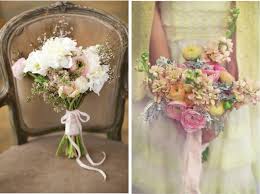 Aonewoe wedding bouquet for bride realistic silk artificial flowers handmade vintage bouquet for beach wedding ceremony(1pcs). Wedding Trends Rustic Vintage Wedding Bouquets Belle The Magazine