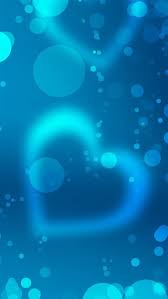 Abstract Blue Light Heart Background Iphone 8 Wallpaper Heart Iphone Wallpaper Heart Wallpaper Beautiful Abstract Art