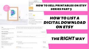 This hadn't even crossed my mind. How To List A Digital Download On Etsy Passive Income On Etsy Selling Printables On Etsy Youtube
