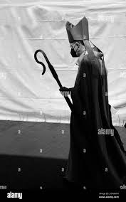 John Wester, the Archbishop of the Roman Catholic Diocese of Santa Fe in  New Mexico, wears a Covid face mask and carries a crozier, or staff Stock  Photo