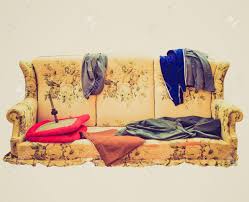 .sofa, vintage italian leather sofa, vintage bentley sofa, vintage sofa leather, scandinavian vintage sofa, vintage love sofa. Vintage Looking Old Sofa With Clothes Used By Poor Homeless Hobo Stock Photo Picture And Royalty Free Image Image 27680581