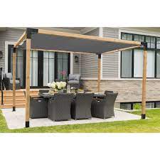 Toja Grid Inc Grid Pergola Kit Lowe S Canada Outdoor Pergola Pergola Designs Building A Pergola