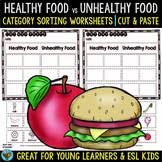 healthy food worksheets teaching resources teachers pay teachers
