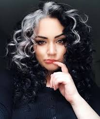 The real version has a white tag near her hair. Pin By Carmen Hernandez On Hair Styles And More White Streak In Hair Hair Color Streaks Aesthetic Hair