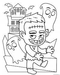 Free printable frankenstein coloring pages. Halloween Frankenstein Cute Kids Coloring Pages Printable