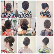 ２０１９ 夏３０代からの大人浴衣ヘアアレンジ ボブミディアム