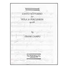 Canto Notturno For Viola And Percussion